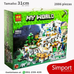 Mina en la montaña - 2886 piezas - Minecraft