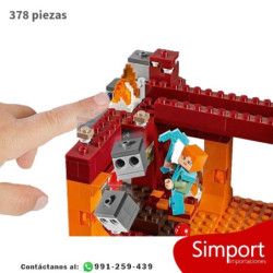 Puente Blaze - 378 piezas - Minecraft