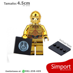 C-3PO Cromado - Star Wars - Minifigura