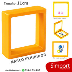 Marco Exhibidor para Adorno 11 cm - Naranja