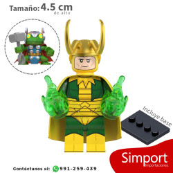 Loki Clasico y Thor Sapo - Marvel - Minifigura