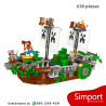 Batalla en un barco - 630 piezas - Minecraft