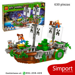 Batalla en un barco - 630 piezas - Minecraft