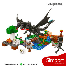 Batalla con el dragón negro - 283 piezas - Minecraft