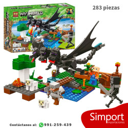 Batalla con el dragón negro - 283 piezas - Minecraft