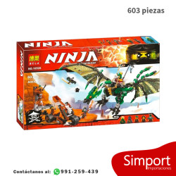 Dragón NRG verde - 603 piezas - Ninjago