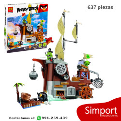 Piggy Barco Pirata- 637 piezas - Angry Birds
