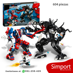 Robot-Araña vs. Venom - 604 Piezas - Spiderman - Marvel